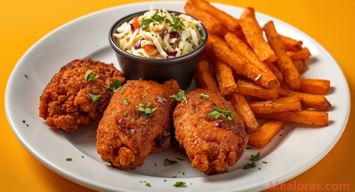 Golden brown crispy chicken tenders fresh from the oven