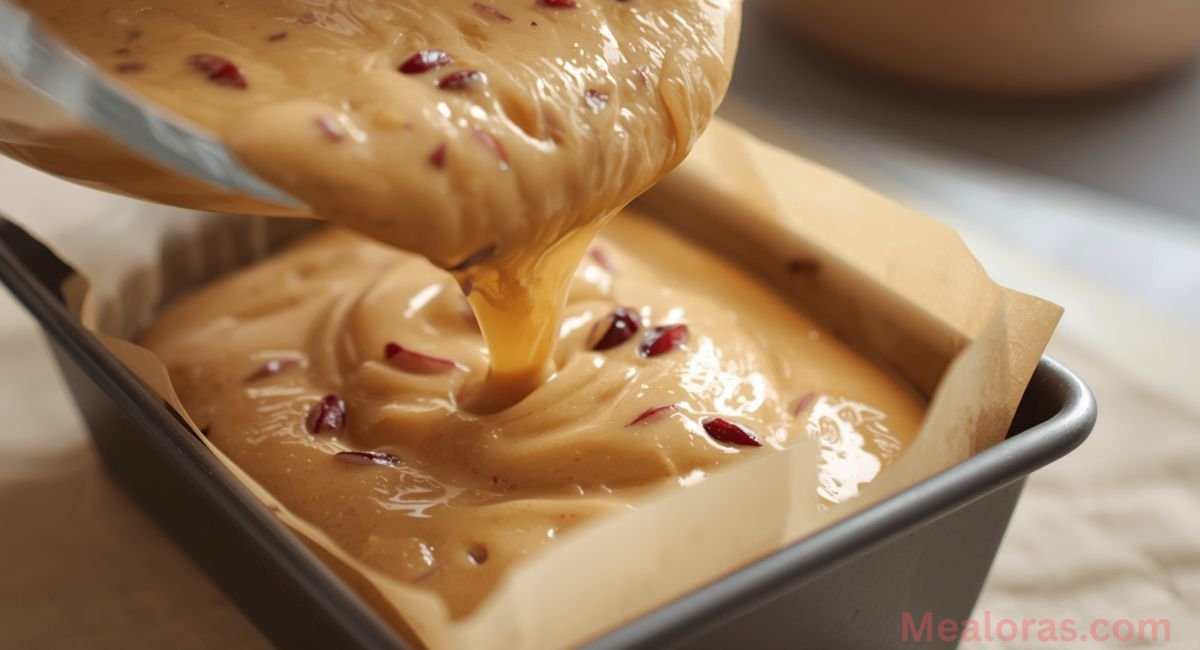Moist fruity pound cake showing tender crumb filled with pineapple and strawberry pieces