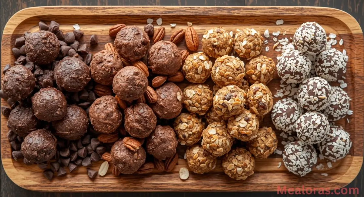 Moose Farts dessert balls made with oats and unsweetened coconut for a lighter, healthier version