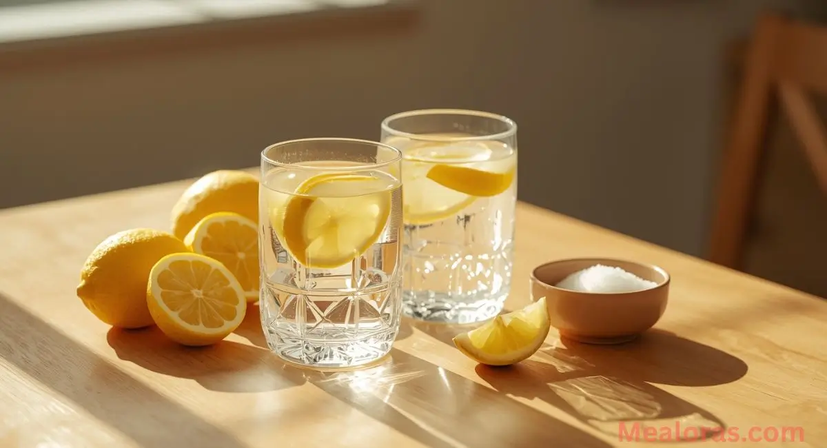 Rimming a glass with lemon and sugar for Pineapple Lemon Drop Mocktail