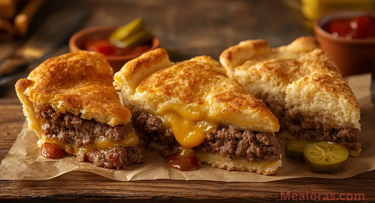 Three delicious Pioneer Woman Cheeseburger Pie variations old-fashioned, Bisquick, and creamy versions