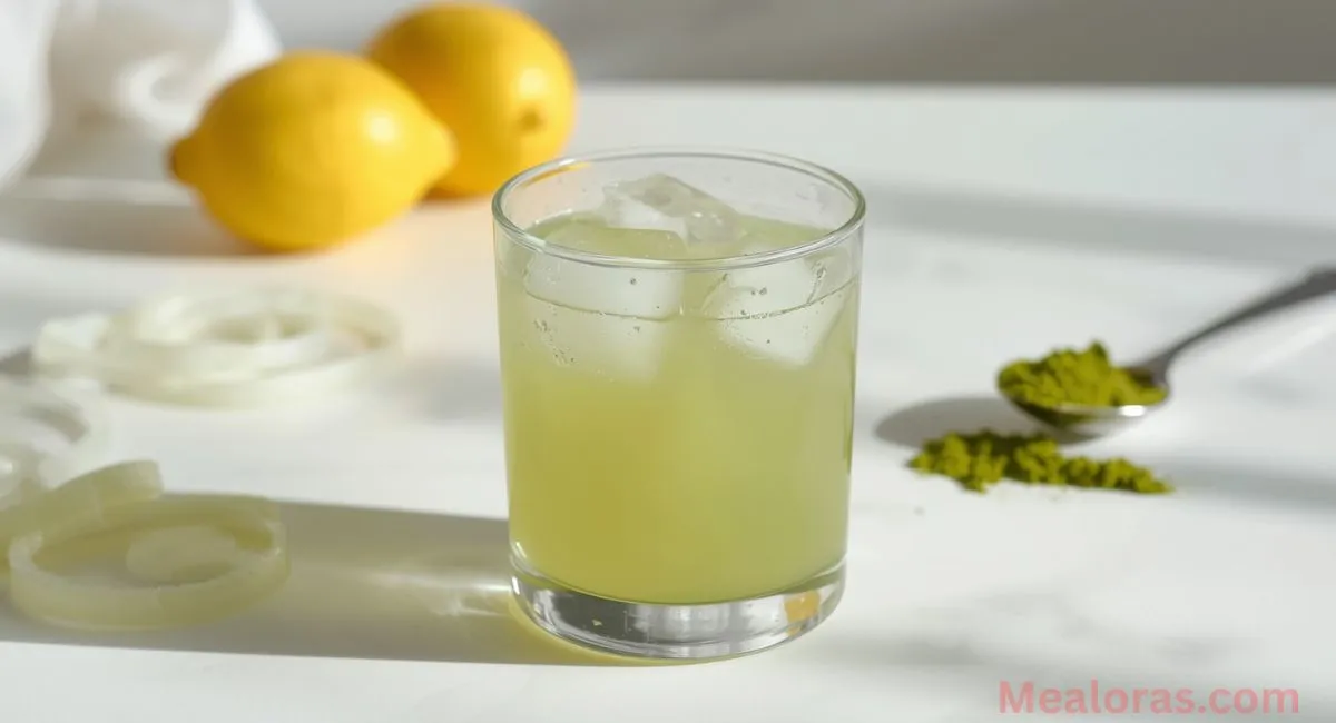 japanese Mounjaro wellness drink with matcha, umeboshi, and kombu