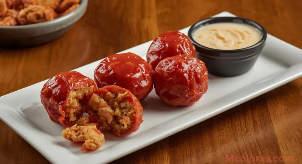 Warm appetizer served with dipping sauces, ready to enjoy as a snack or side dish