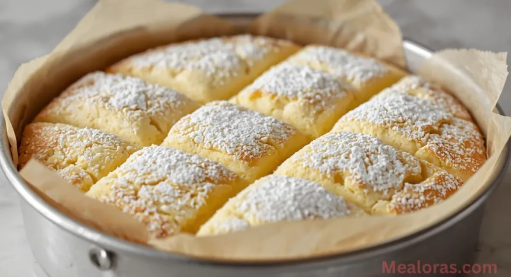 French Butter Cake with golden caramelized crust and tender crumb