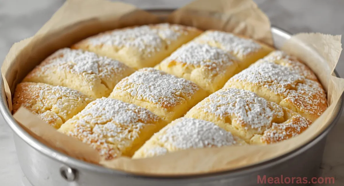 French Butter Cake with golden caramelized crust and tender crumb