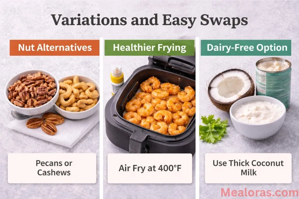 honey walnut shrimp prepared in an air fryer for a lighter version of the classic recipe