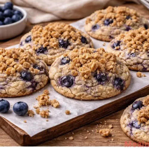 Everything you need to bake these cookies, including fresh berries and pantry staples
