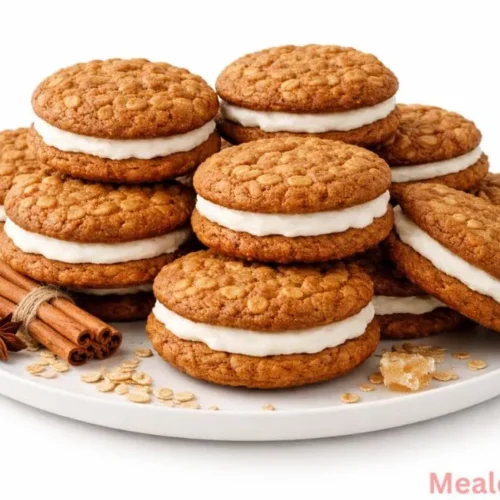 gingerbread oatmeal cream pies stacked