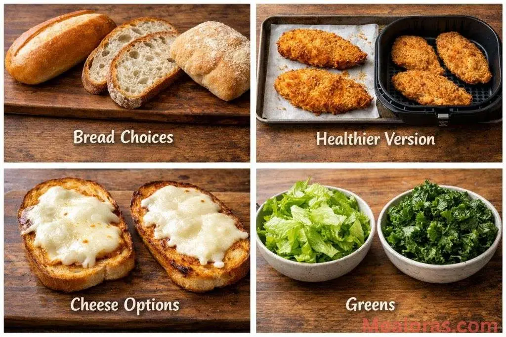 A lighter version of the sandwich using grilled chicken instead of fried chicken on a whole grain roll