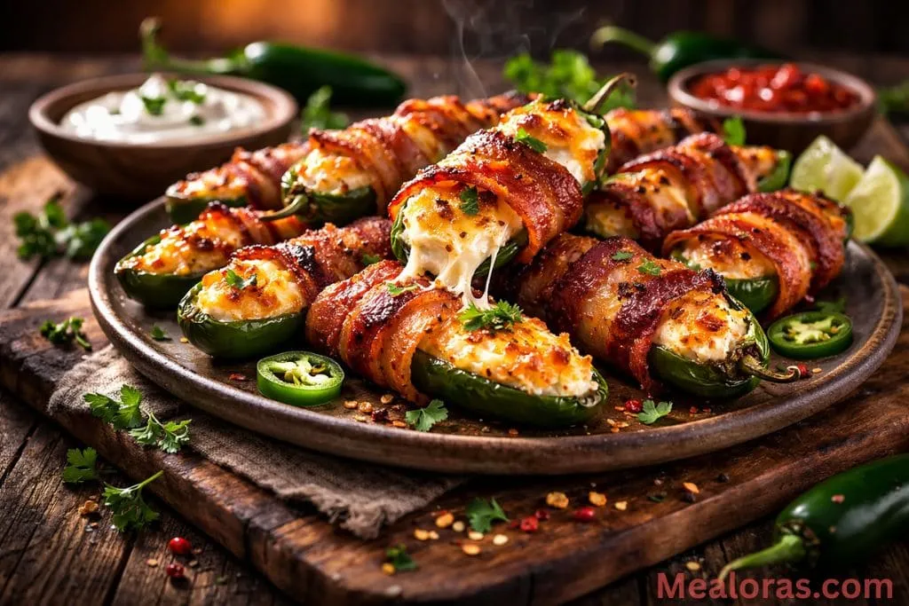 crispy jalapeno popper being dipped into a bowl of cool ranch dressing