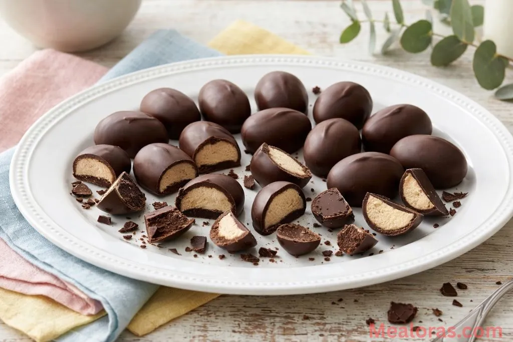 Creamy peanut butter meets rich chocolate in these festive treats