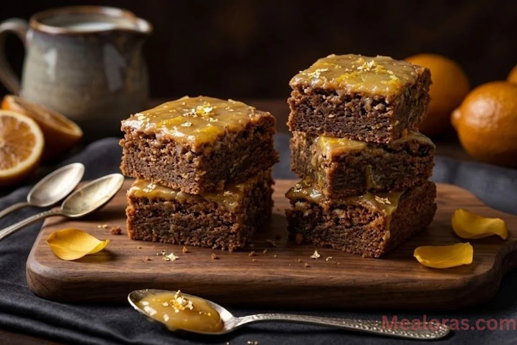 The ultimate citrus treat: soft, chewy lemon brownies with a zesty crackly glaze
