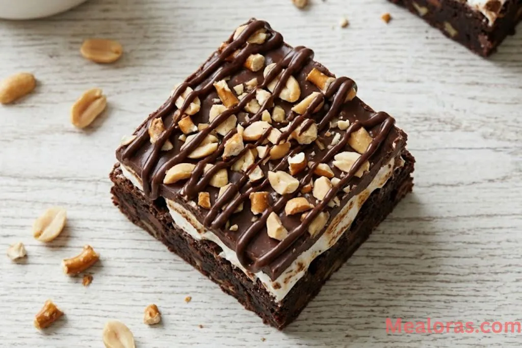 The ultimate thick and chewy brownie experience
