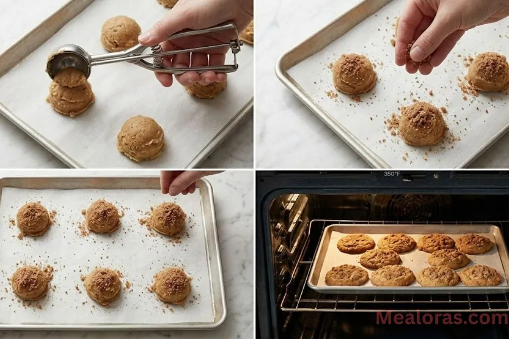 Making cookies step-by-step process
