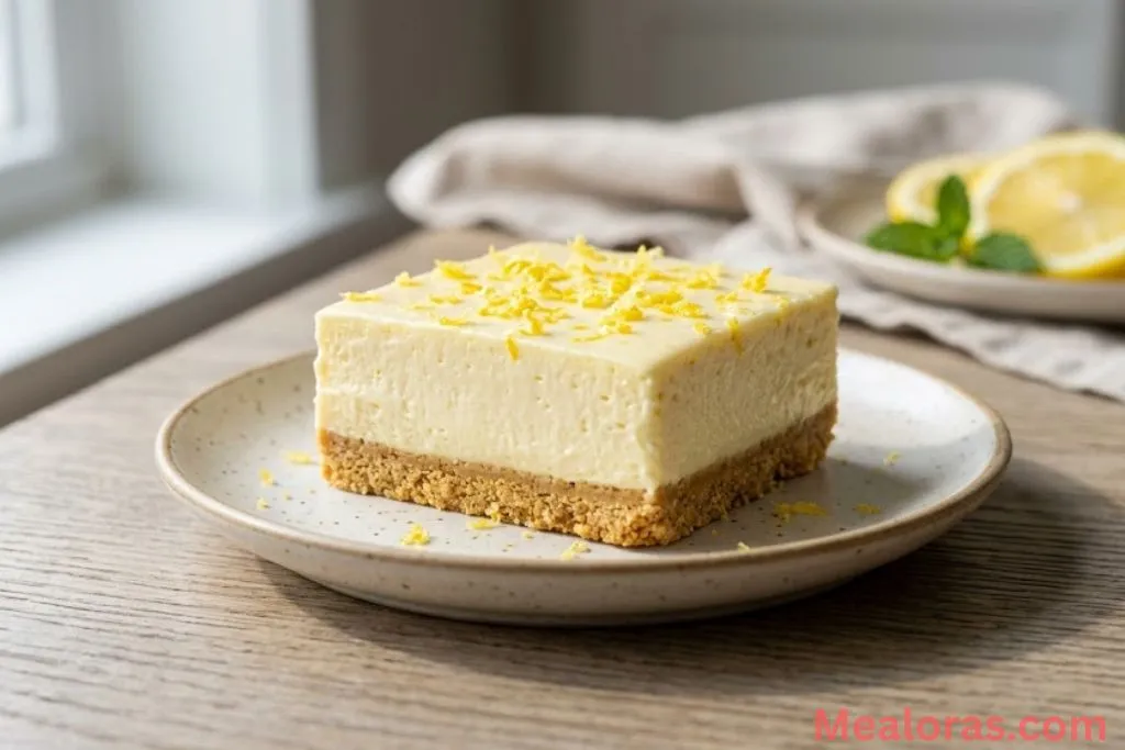 No-Bake Lemon Cheesecake Bars
