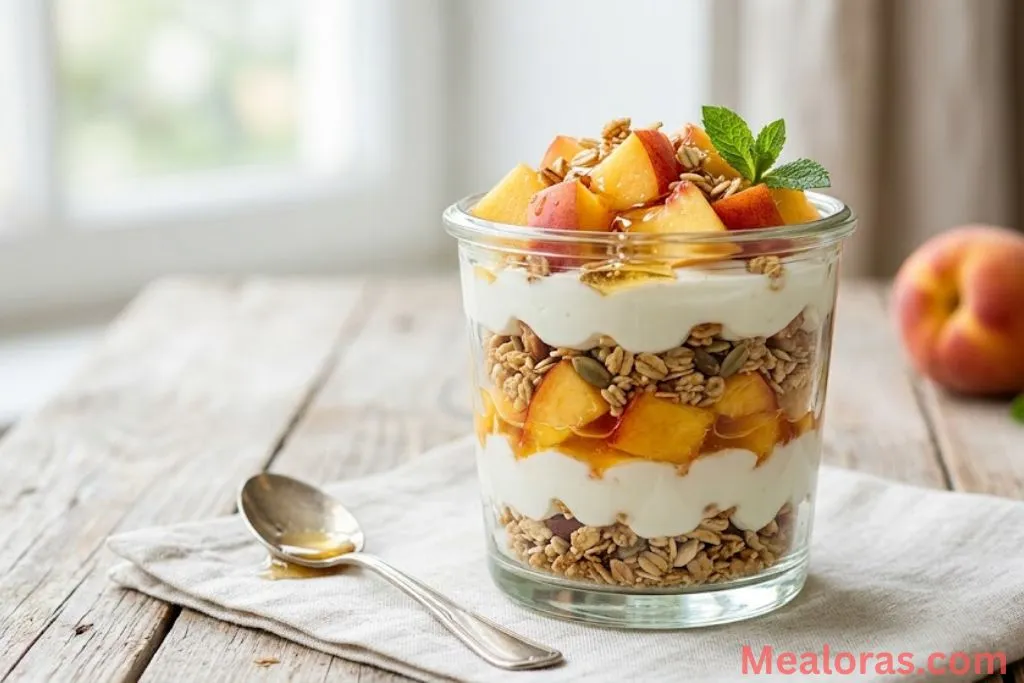Peach and Yogurt Parfaits