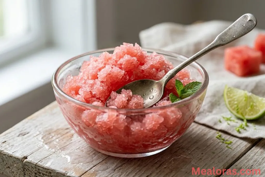 Watermelon Lime Granita