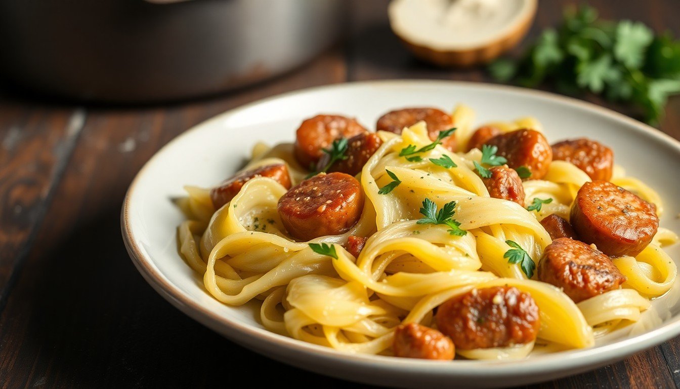 Cabbage and Sausage Skillet