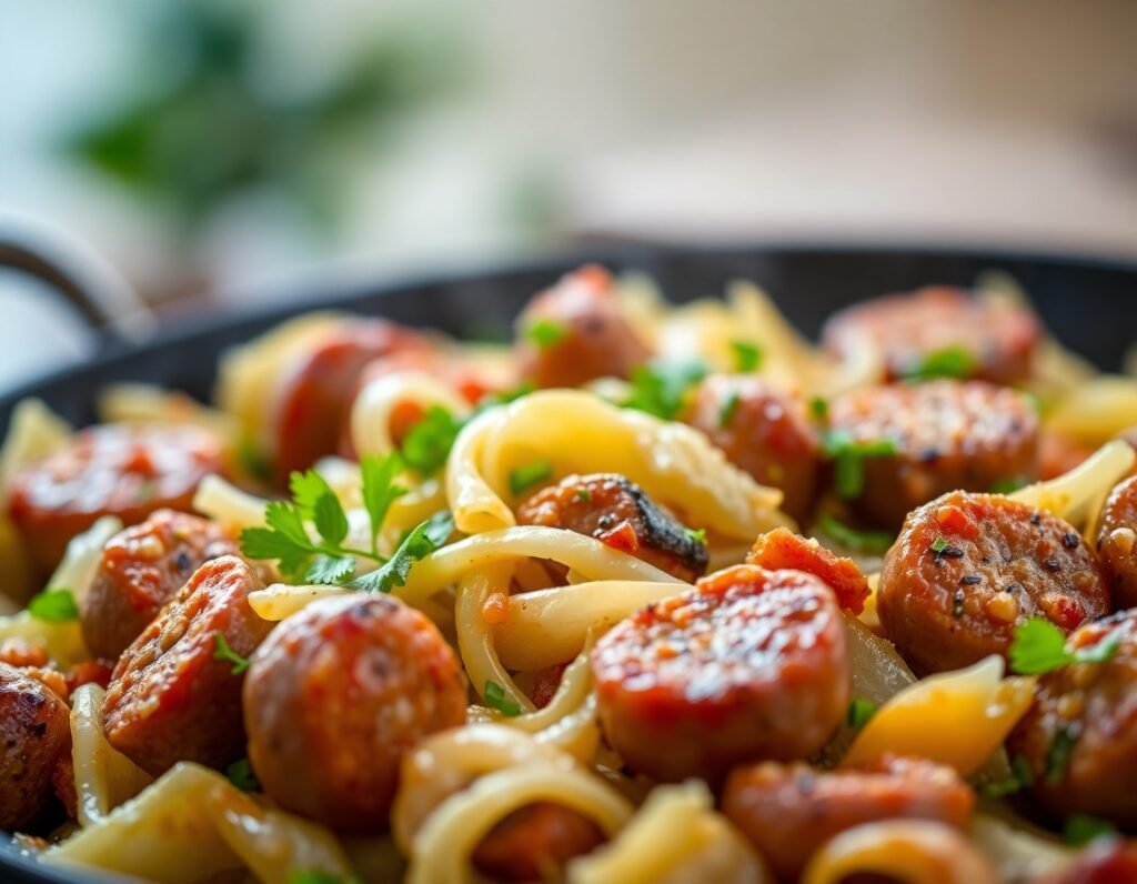 Cabbage and Sausage Skillet final