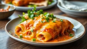Cheesy Beef Enchiladas