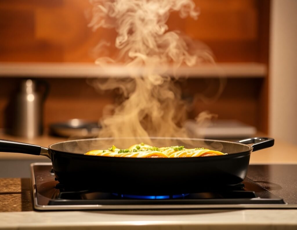 Cheesy Beef Enchiladas cooking