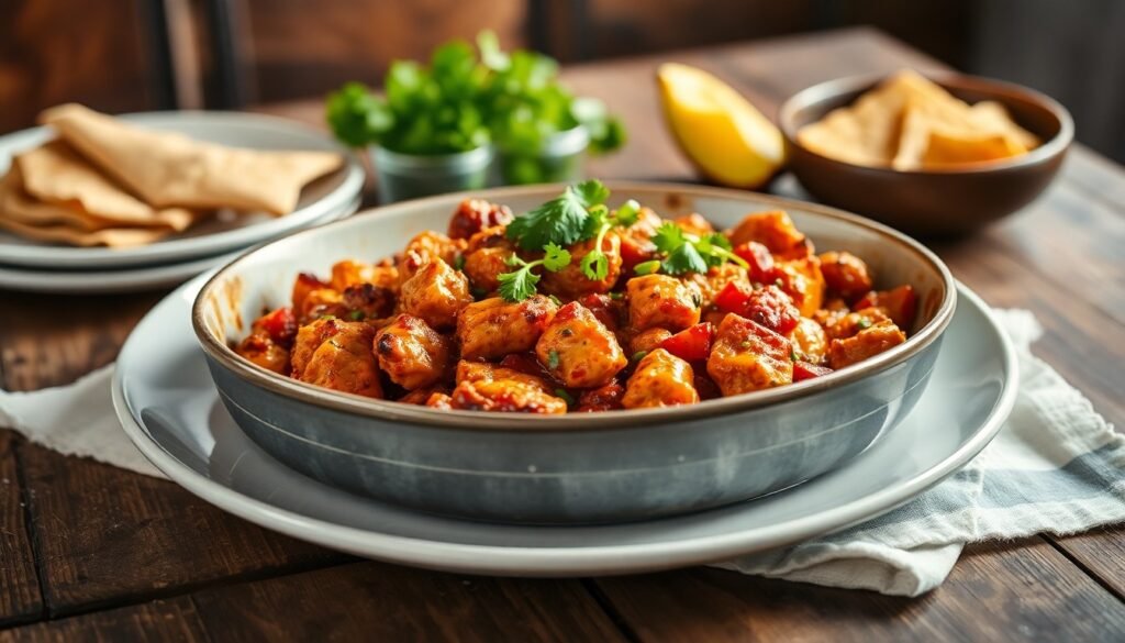 Chicken Fajita Casserole serving