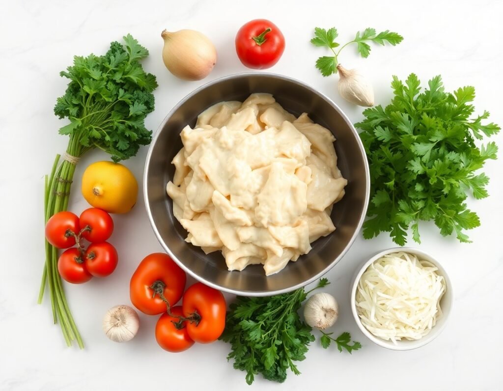 One-Pot Chicken Alfredo ingredients