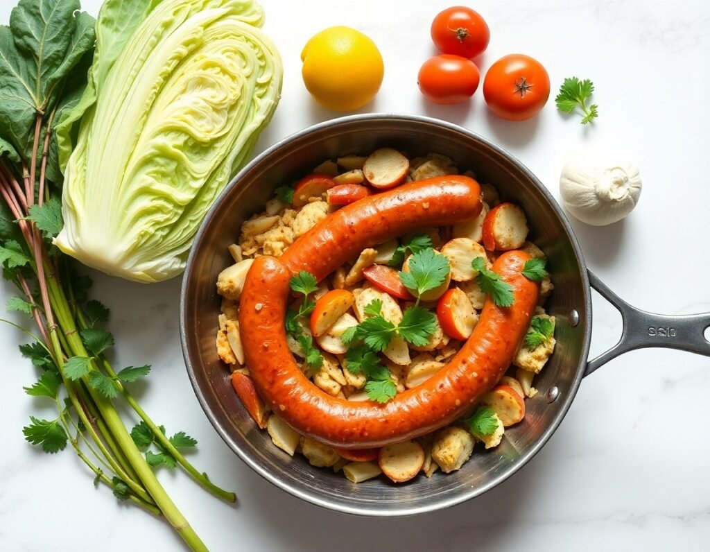 Sausage Cabbage Skillet ingredients