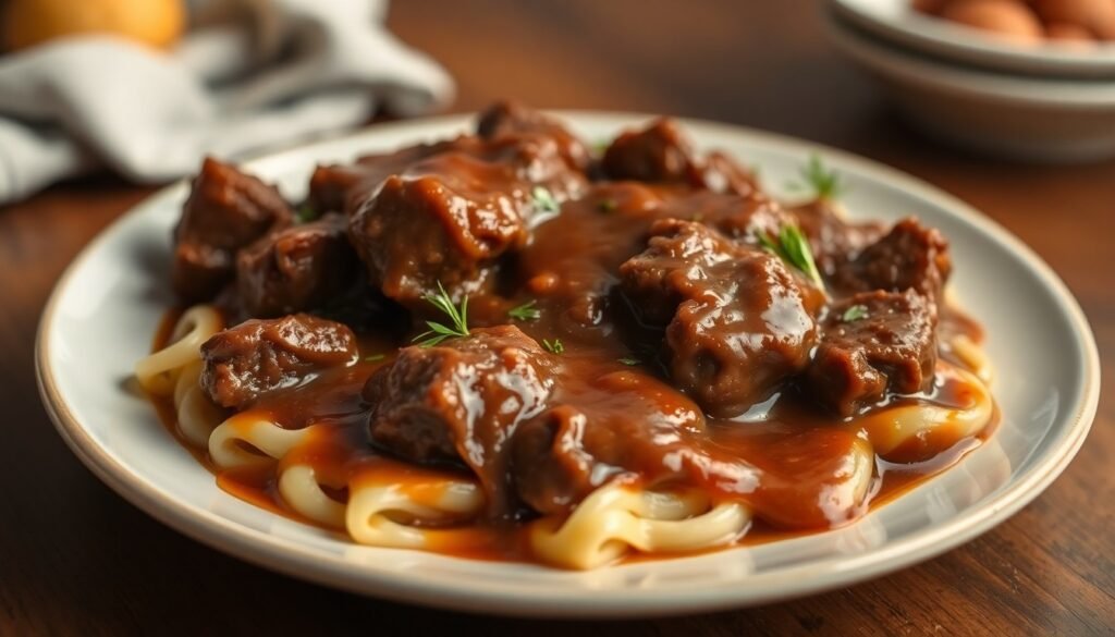 Slow Cooker Beef & Gravy