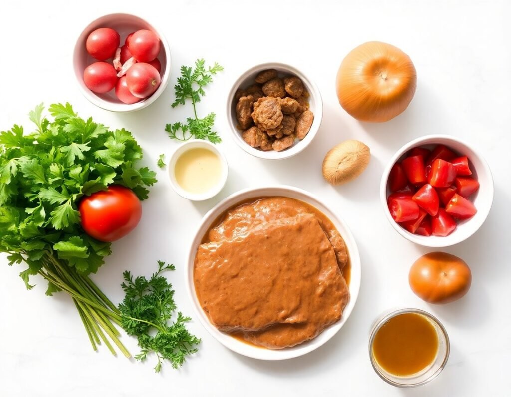 Slow Cooker Beef & Gravy ingredients